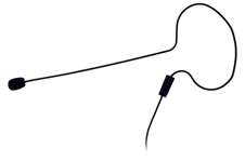 Audac CMX700BJ - Гарнитура (на одно ухо) с конденсаторным всенаправленным микрофоном, miniJack 3,5 мм (вилка)