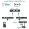 Atlas IED BlueBridge c Dante - Схема коммутации аудиоплатформ