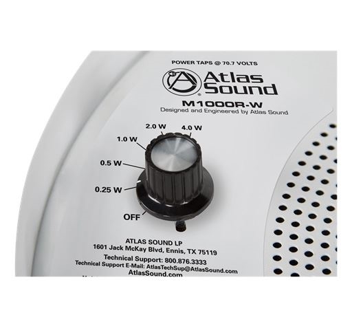 Atlas IED M1000R-W - Подвесной громкоговоритель для системы маскировочного звука, 4 Вт – 70 В