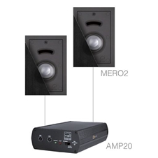 Audac CERRA2.2/B - Комплект из АС и усилителя AMP20 + 2хMERO2