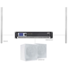 Audac CONGRESS3.3/W - Комплект из АС и усилителя SMQ500 + 2хGIAX/W + BASO12/W