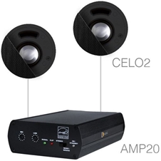 Audac SENSO2.2/B - Комплект из АС и усилителя AMP20 + 2хCELO2