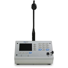 Atlas IED IEDA528HDTE-G - Настольная микрофонная 20-кнопочная станция с цветным дисплеем для системы GLOBALCOM с блоком расширения