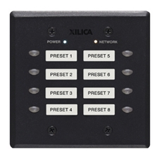  Xilica Mini-S8-Blk - 8-кнопочный настенный контроллер DSP-процессоров, цвет черный