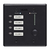  Xilica Mini-S4K1-Blk - 4-кнопочный настенный контроллер с регулировкой назначаемого параметра DSP-процессоров, цвет черный