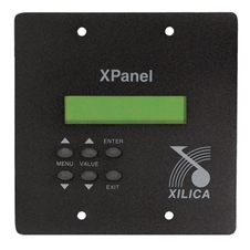  Xilica X-Panel - 6-кнопочный настенный контроллер с LCD экраном для программирования DSP-процессоров XP и XD серий, цвет черный.