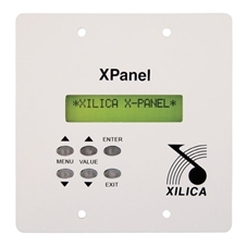  Xilica X-Panel-W - 6-кнопочный настенный контроллер с LCD экраном для программирования DSP-процессоров XP и XD серий, цвет белый.
