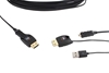 Opticis HDFC-200D – Кабель HDMI 2.0 гибридный (вилка-вилка) с отделяемыми разъемами, 4096x2160/60 с 3D, CEC, EDID, HDCP 2.2