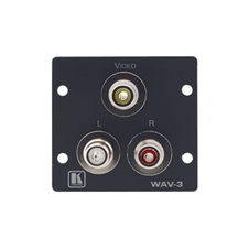 Kramer WAV-3(G) - Модуль-переходник с проходными разъемами для композитного видео и стереоаудио