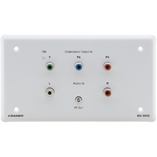 Kramer SV-305E(W) - Настенная панель SummitView для компонентного видеосигнала, стереозвука и инфракрасного передатчика
