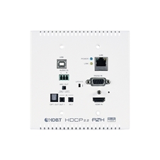 Cypress CH-2602TXWPUS - Настенная панель-передатчик сигналов HDMI 4K2K, Ethernet, USB, двунаправленного ИК и RS-232 из витой пары с PoH (48 В) от приемника, HDBaseT, обратное аудио, исполнение для США