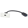 Kramer WU-CA(W) - Модуль-переходник USB-C – USB-A (розетка-розетка)