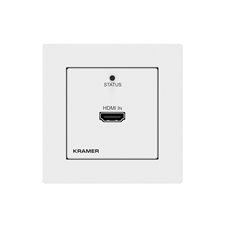 Kramer WP-789T/EU-80/86(W) - Настенная панель-передатчик HDMI 2.0 4K/60 (4:2:0) с HDCP 1.4/2.2 и EDID, двунаправленных RS-232, ИК по витой паре HDBaseT