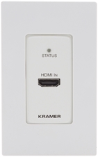 Kramer WP-789T/US-D(W/B) - Настенная панель-передатчик HDMI 2.0 4K/60 (4:2:0) с HDCP 1.4/2.2 и EDID, двунаправленных RS-232, ИК по витой паре HDBaseT