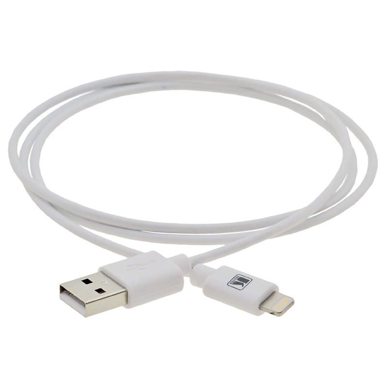 Kramer C-UA/LTN/WH-6 - Кабель USB для синхронизации и зарядки устройств Apple, цвет белый