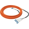 Opticis LLMQ-625BO-10 - 4-жильный многомодовый оптоволоконный кабель с разъемами 4LC-4LC в защитной оболочке