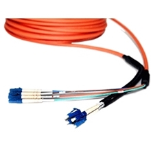 Opticis LDP-625BO - 4-жильный многомодовый оптоволоконный кабель с разъемами 4LC-4LC в защитной оболочке