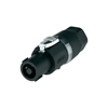 Sommer Cable HI-SPC4 - 4-контактный разъем типа SPEAKON (розетка) с защелкой, прямой, пластиковый