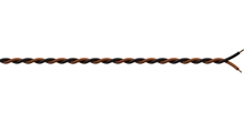 Procab PR4603 - Монтажный кабель 2x1,0 кв.мм, черно-оранжевый