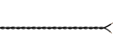 Procab PR4408 - Монтажный кабель 2x0,5 кв.мм, черно-серый