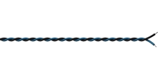 Procab PR4306 - Монтажный кабель 2x0,25 кв.мм, черно-голубой
