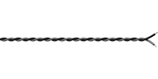 Procab PR4308 - Монтажный кабель 2x0,25 кв.мм, черно-серый