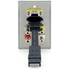 Kramer WAV-6H/US(W) - Настенная панель-переходник с разъемами HDMI, VGA, CV, стереоаудио