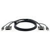 Kramer C-KVM/1-6 - Кабель DVI-D Single Link (вилка) + USB-B (вилка) – DVI-D Single Link (вилка) + USB-A (вилка)
