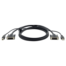 Kramer C-KVM/1-6 - Кабель DVI-D Single Link (вилка) + USB-B (вилка) – DVI-D Single Link (вилка) + USB-A (вилка)