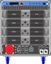 Axiom AXRACKM3 - Главный рэковый шкаф 9U с четырьмя усилителями HPX6000, процессором и панелью MDISTRO03