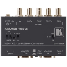 Kramer VP-100 - Преобразователь сигнала VGA в сигналы RGsB, RGBS или RGBHV
