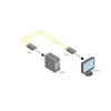 Gefen EXT-DVI-FM500 – Комплект устройств для передачи сигналов DVI-D Single Link интерфейса по оптоволокну