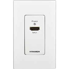 Kramer WP-3H2/US-(W) - Настенный усилитель-эквалайзер HDMI 2.0 с HDR и перетактированием