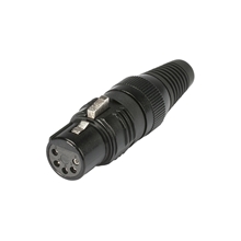 Sommer Cable HI-X5CF-M - Разъем XLR 5-pin (розетка), посеребренные контактные гнезда, кабельный, прямой