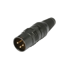 Sommer Cable HI-X3CM-G - Разъем XLR 3-pin (вилка), позолоченные штыревые контакты, кабельный, прямой