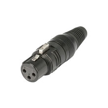 Sommer Cable HI-X3CF-G - Разъем XLR 3-pin (розетка), позолоченные контактные гнезда, кабельный, прямой