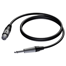 Procab CAB591/10 - Акустический кабель 2х1,5 кв.мм, Jack 6,3 мм моно (вилка) – XLR 3-pin (розетка)