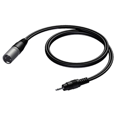 Procab CAB714S/1.5 - Аудиокабель miniJack 3,5 мм стерео (вилка) – XLR 3-pin (вилка)