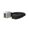 Procab VCK450/W - Вставка-переходник Keystone HDMI – HDMI c кабелем