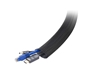 ErgoFount BCS-40B - Гибкий эластичный кабель-канал 1000х40 мм, черный