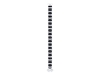 ErgoFount CS-13-BW - Вертикальный гибкий кабель-канал, 1363 мм, черный с белым