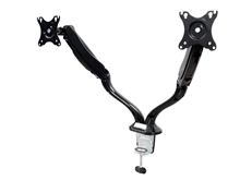 ErgoFount BMMC-02C - Настольное шарнирное крепление для 2 мониторов диагональю 13–27'' с газопружинными амортизаторами, макс. нагрузка 12 кг, черное