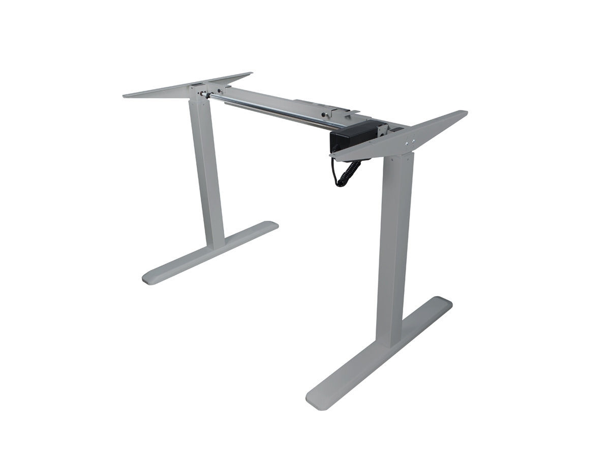 ErgoFount BSSD-10-17/S22 G - Основание стола для работы стоя и сидя c электроприводом на телескопических опорах 730–1230 мм, макс. нагрузка 80 кг, серебристое