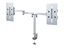 ErgoFount BTFS6-202DC - Настольное шарнирное крепление для 2 мониторов диагональю до 24'' с адаптерами AS-09X, плоское основание и зажим типа C, макс. нагрузка 24 кг