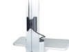 ErgoFount KFT 1601 Silver - Напольная мобильная стойка для монитора диагональю 10–24'', высота 1450–1760 мм, макс. нагрузка 20 кг
