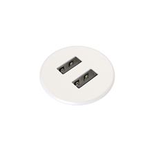 Kondator 935-PM30W - Встраиваемая зарядная станция серии Powerdot с 2xUSB, белая