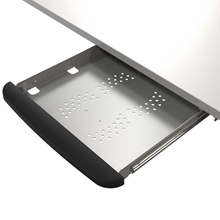 Kondator 435-ND01 - Выдвижной ящик для ноутбука под стол с замком, серебристый