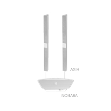 Audac CONGRESS4.3/W - Комплект из АС и сабвуфера: 2хAXIR + NOBA8A белого цвета