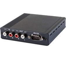 Cypress DCT-32RX - Приемник/передатчик AUDIO-CAT аналогового стереоаудио (вход/выход 2хRCA) и RS-232 по витой паре CAT5e с двунаправленным PoC