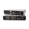 Opticis KVMX-100-TR - Удлинитель двух каналов DVI-D, USB 2.0, RS-232 и аудио по четырем одномодовым или многомодовым оптоволоконным патч-кордам, режим KVM-коммутатора 2x1